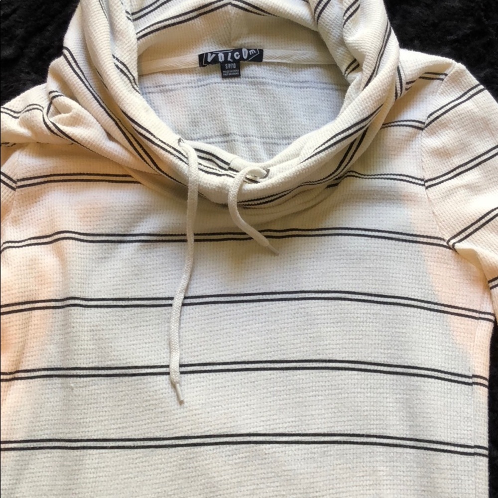 Volcom Striped Hoodie Sweater
